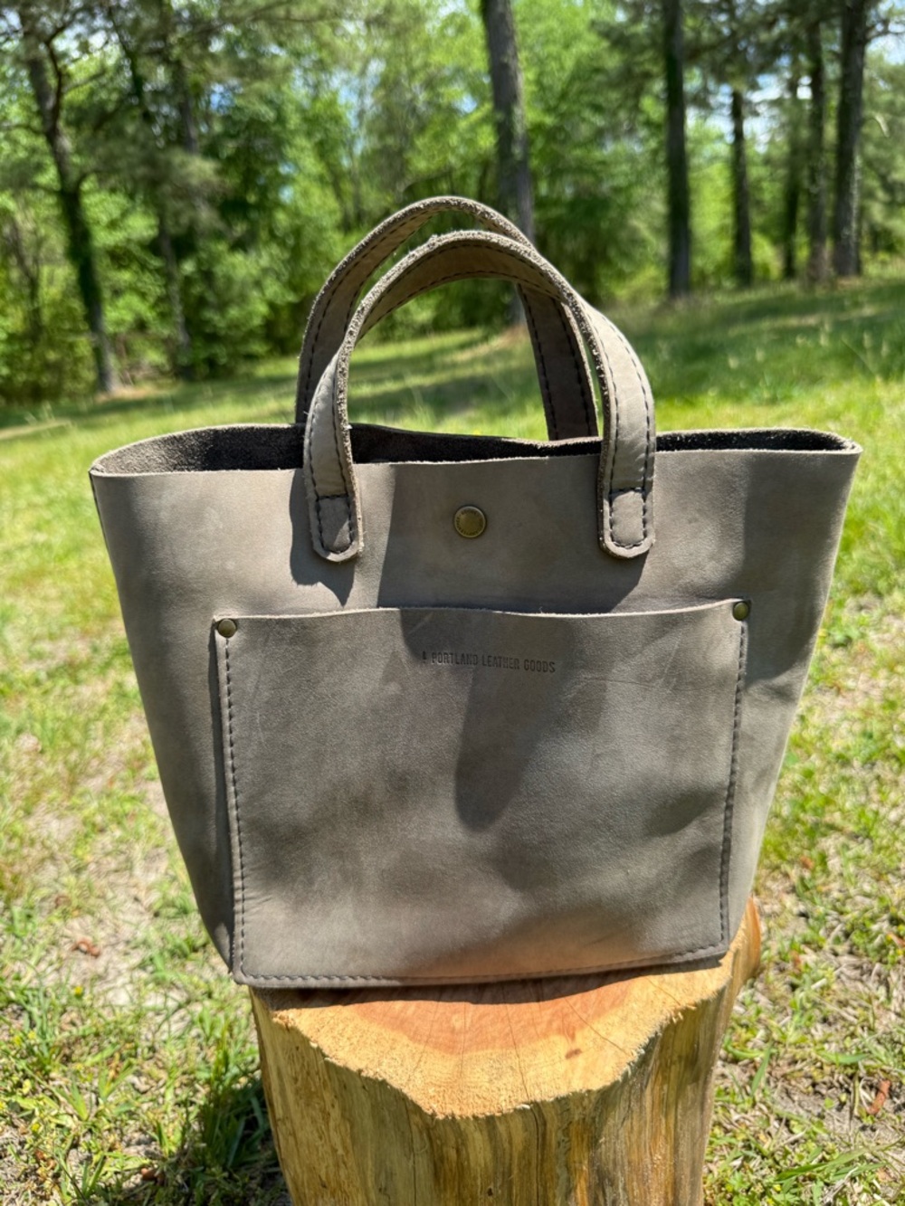 Portland Leather MCB Tote in Groupie Grey